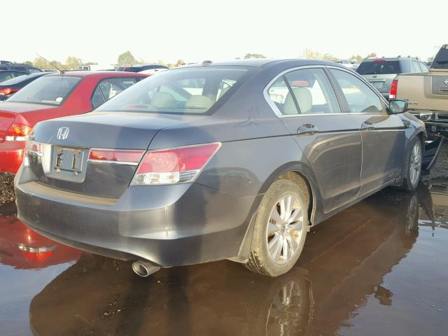 1HGCP2F80BA067326 - 2011 HONDA ACCORD EXL GRAY photo 4