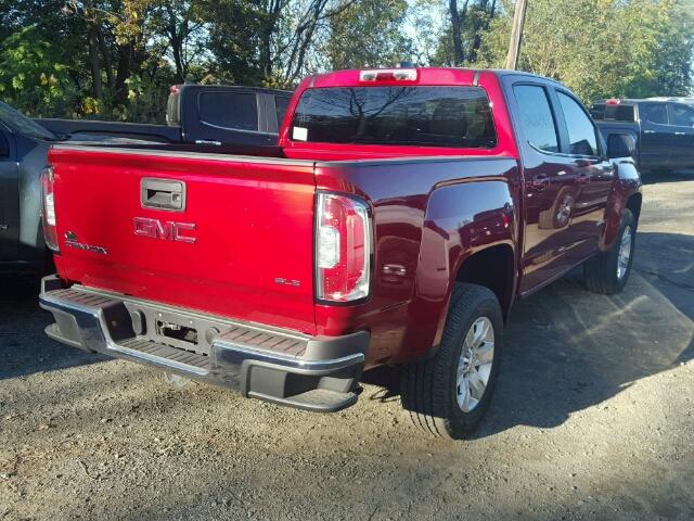 1GTG5CEA9H1313105 - 2017 GMC CANYON SLE RED photo 4