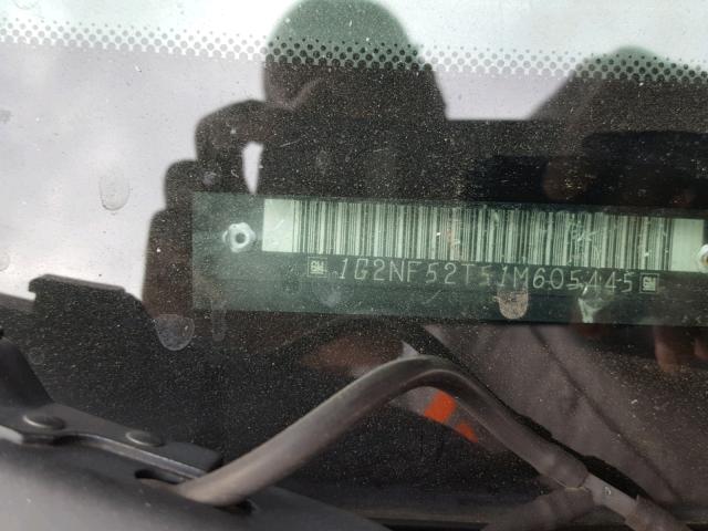 1G2NF52T51M605445 - 2001 PONTIAC GRAND AM S SILVER photo 10