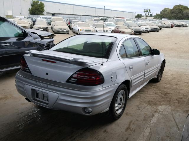 1G2NF52T51M605445 - 2001 PONTIAC GRAND AM S SILVER photo 4