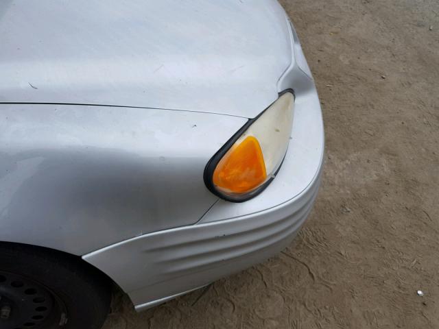 1G2NF52T51M605445 - 2001 PONTIAC GRAND AM S SILVER photo 9