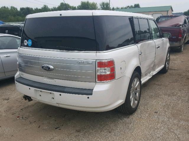 2FMGK5DC4ABD03594 - 2010 FORD FLEX LIMIT WHITE photo 4