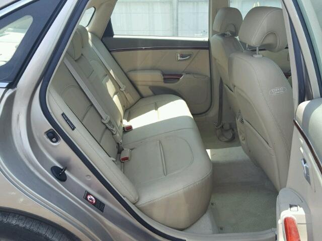 KMHFC46F16A106427 - 2006 HYUNDAI AZERA SE TAN photo 6