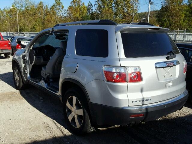 1GKKVRED4BJ154755 - 2011 GMC ACADIA SLT SILVER photo 3