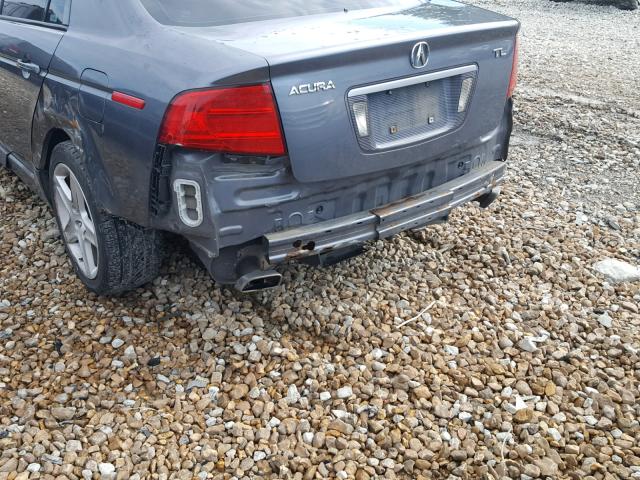 19UUA66205A072071 - 2005 ACURA TL GRAY photo 9