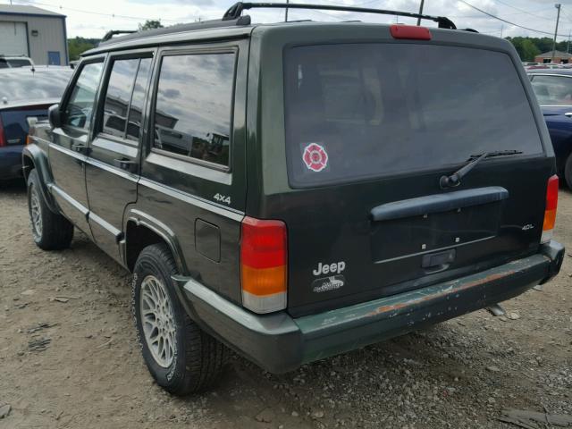 1J4FJ78SXVL600191 - 1997 JEEP CHEROKEE C GREEN photo 3