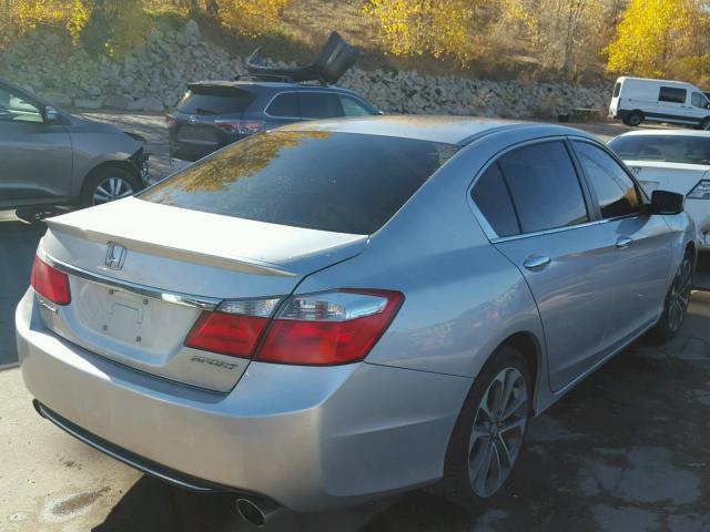 1HGCR2F5XDA282814 - 2013 HONDA ACCORD SPO SILVER photo 4