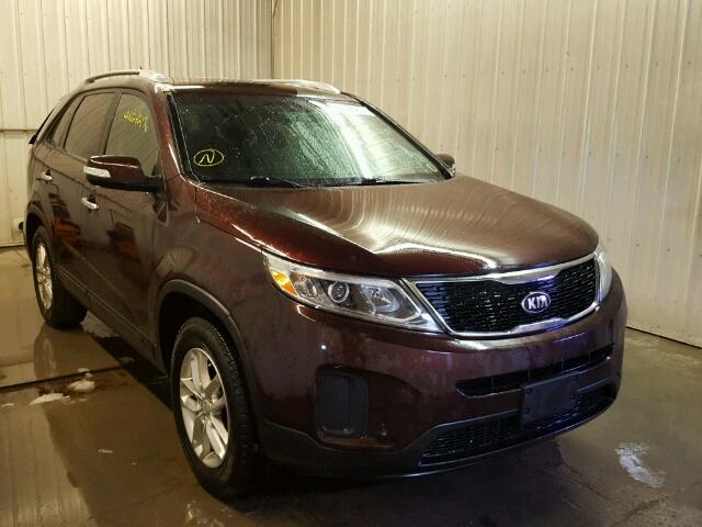 5XYKT4A74FG563753 - 2015 KIA SORENTO LX PURPLE photo 1