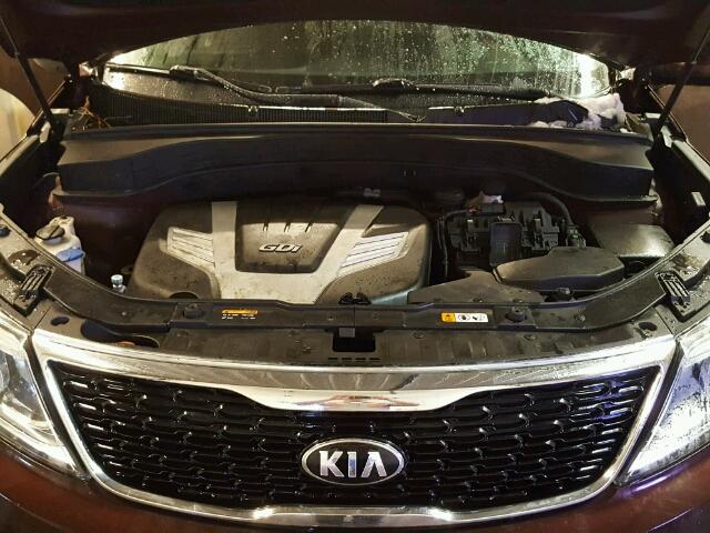 5XYKT4A74FG563753 - 2015 KIA SORENTO LX PURPLE photo 7