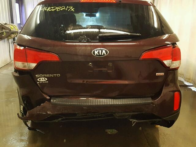 5XYKT4A74FG563753 - 2015 KIA SORENTO LX PURPLE photo 9