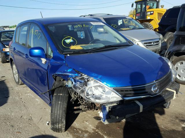 3N1BC1CP8AL443695 - 2010 NISSAN VERSA S BLUE photo 1