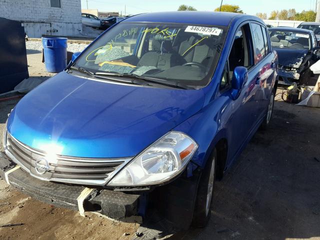 3N1BC1CP8AL443695 - 2010 NISSAN VERSA S BLUE photo 2