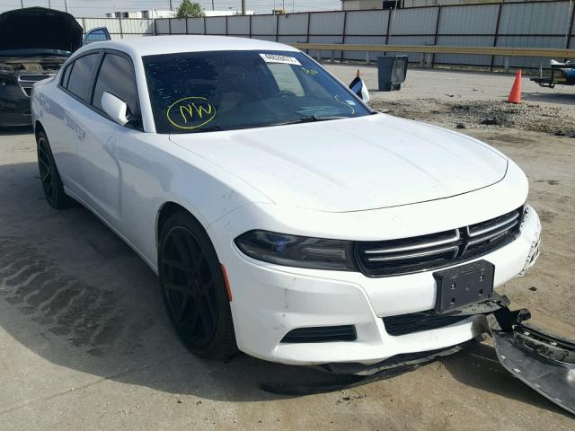 2C3CDXBG5FH812567 - 2015 DODGE CHARGER SE WHITE photo 1