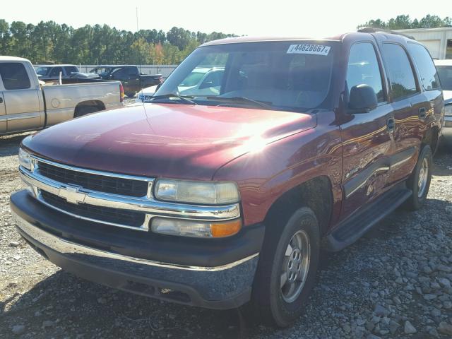 1GNEC13V03J329328 - 2003 CHEVROLET TAHOE BURGUNDY photo 2