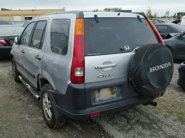 JHLRD78854C811587 - 2004 HONDA CR-V EX SILVER photo 3