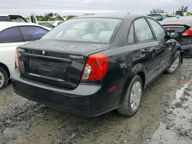 KL5JD56ZX7K574217 - 2007 SUZUKI FORENZA BA BLACK photo 4