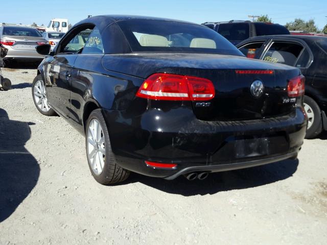 WVWBW7AHXCV005623 - 2012 VOLKSWAGEN EOS KOMFOR 黑色 照片 3