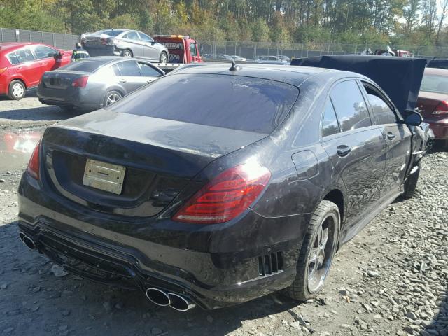 WDDUG7JBXFA123111 - 2015 MERCEDES-BENZ S 63 AMG BLACK photo 4