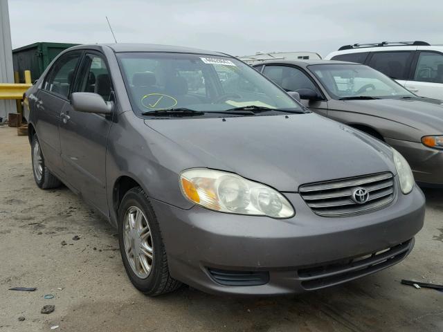 2T1BR32E33C016390 - 2003 TOYOTA COROLLA GRAY photo 1