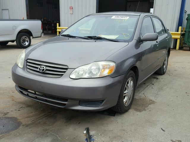 2T1BR32E33C016390 - 2003 TOYOTA COROLLA GRAY photo 2