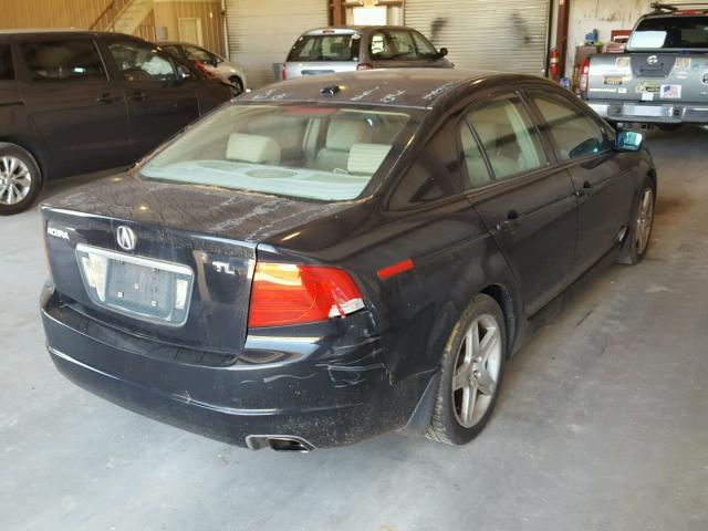 19UUA66214A075009 - 2004 ACURA TL BLACK photo 4