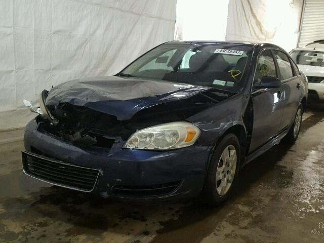 2G1WA5EK5A1110121 - 2010 CHEVROLET IMPALA LS BLUE photo 2