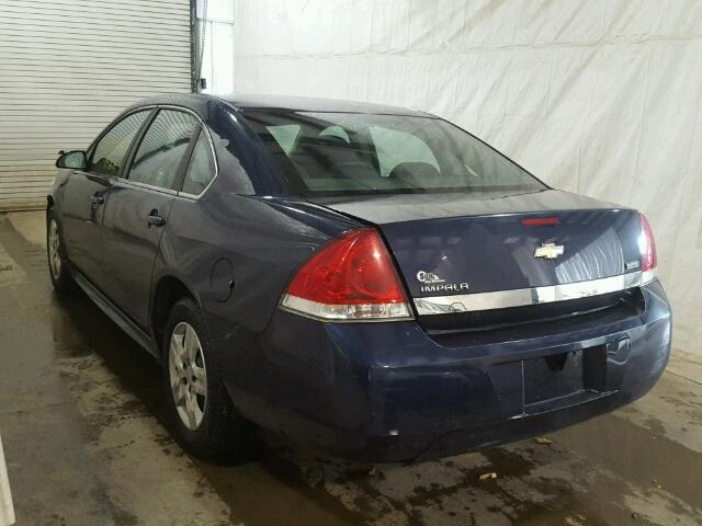 2G1WA5EK5A1110121 - 2010 CHEVROLET IMPALA LS BLUE photo 3