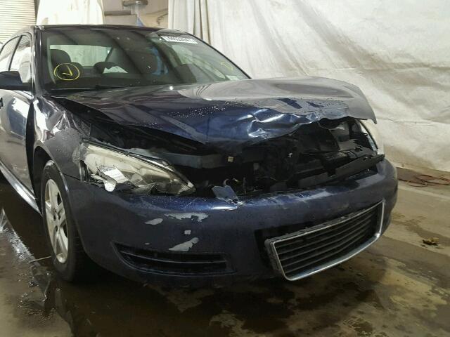 2G1WA5EK5A1110121 - 2010 CHEVROLET IMPALA LS BLUE photo 9