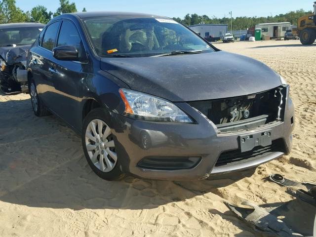 1N4AB7AP3EN855228 - 2014 NISSAN SENTRA S CHARCOAL photo 1