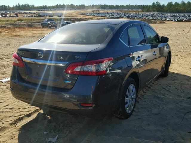 1N4AB7AP3EN855228 - 2014 NISSAN SENTRA S CHARCOAL photo 4