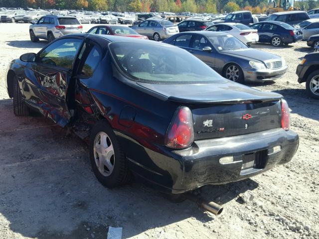 2G1WX12K539441040 - 2003 CHEVROLET MONTE CARL BLACK photo 3