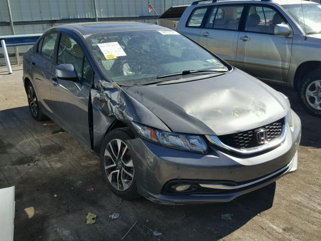 2HGFB2F91DH533452 - 2013 HONDA CIVIC EXL BLUE photo 1