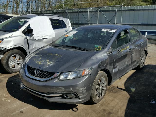 2HGFB2F91DH533452 - 2013 HONDA CIVIC EXL BLUE photo 2