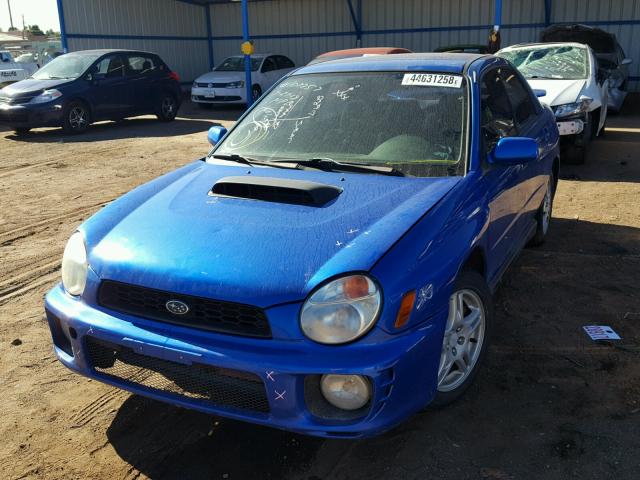 JF1GD29682G526625 - 2002 SUBARU IMPREZA WR BLUE photo 2