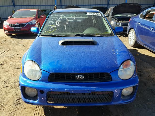 JF1GD29682G526625 - 2002 SUBARU IMPREZA WR BLUE photo 9