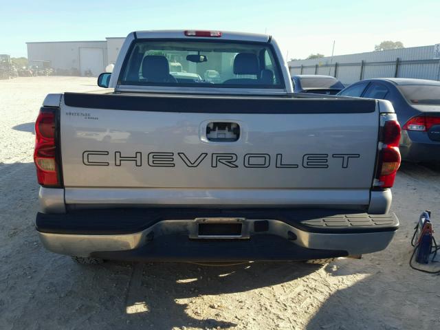 1GCEC14X25Z141570 - 2005 CHEVROLET SILVERADO SILVER photo 6