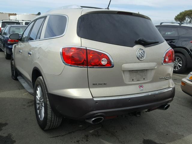 5GAER23738J272694 - 2008 BUICK ENCLAVE CX TAN photo 3