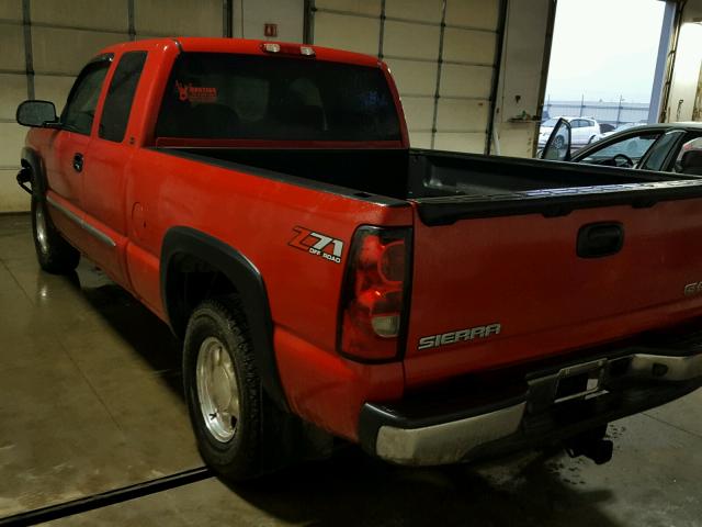 1GTEK19T53E376221 - 2003 GMC NEW SIERRA RED photo 3