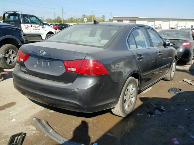 KNAGG4A88A5432004 - 2010 KIA OPTIMA GRAY photo 4