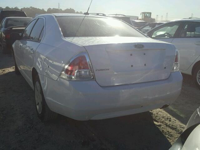 3FAHP06Z87R233208 - 2007 FORD FUSION WHITE photo 3