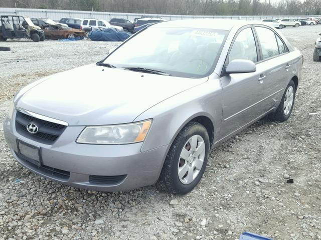 5NPET46C48H357914 - 2008 HYUNDAI SONATA GLS SILVER photo 2