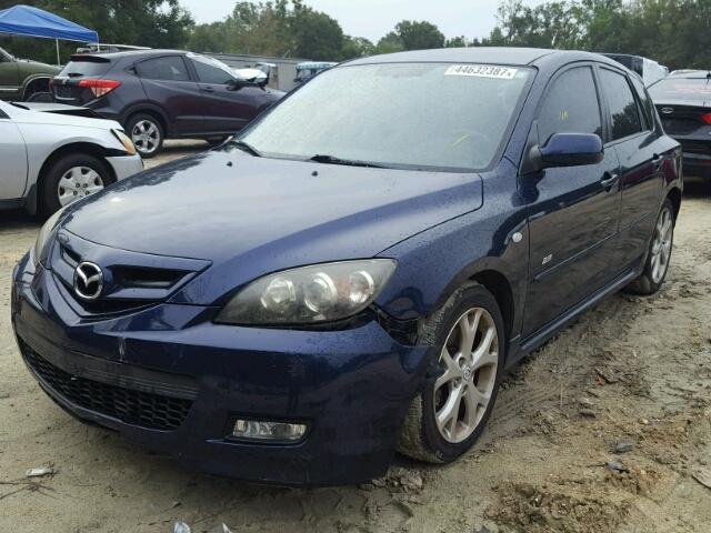 JM1BK343781127956 - 2008 MAZDA 3 BLUE photo 2