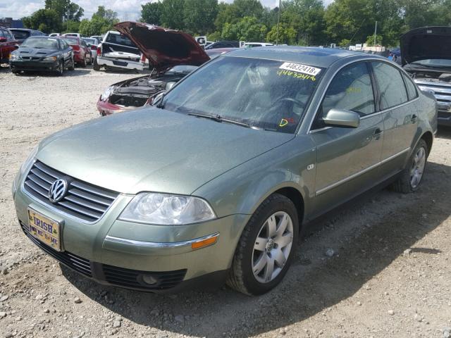 WVWRH63B13P040955 - 2003 VOLKSWAGEN PASSAT GLX GREEN photo 2