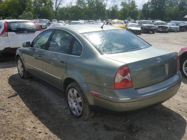 WVWRH63B13P040955 - 2003 VOLKSWAGEN PASSAT GLX GREEN photo 3
