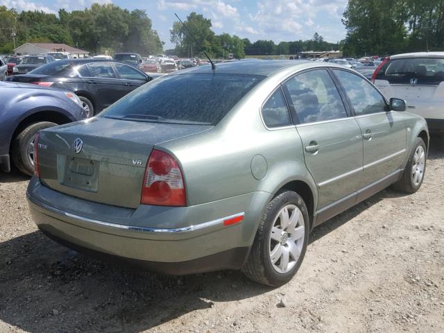 WVWRH63B13P040955 - 2003 VOLKSWAGEN PASSAT GLX GREEN photo 4