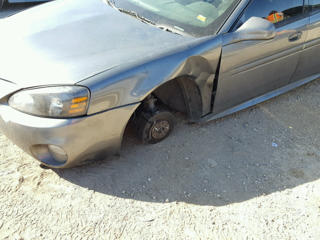 2G2WP522751134294 - 2005 PONTIAC GRAND PRIX GRAY photo 9