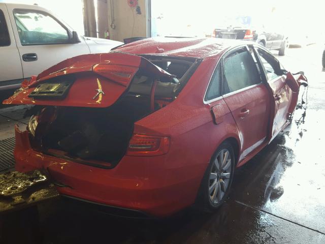 WAUAFAFL0FN006691 - 2015 AUDI A4 PREMIUM RED photo 4