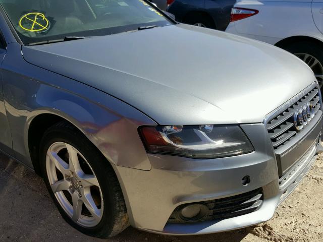 WAULF78K69N029400 - 2009 AUDI A4 GRAY photo 9