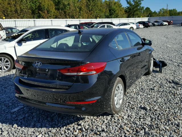 5NPD74LF1HH112700 - 2017 HYUNDAI ELANTRA SE BLACK photo 4