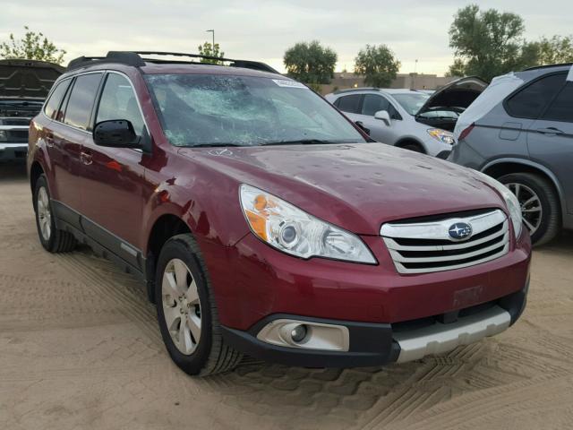 4S4BRDLC0B2379239 - 2011 SUBARU OUTBACK 3. BURGUNDY photo 1